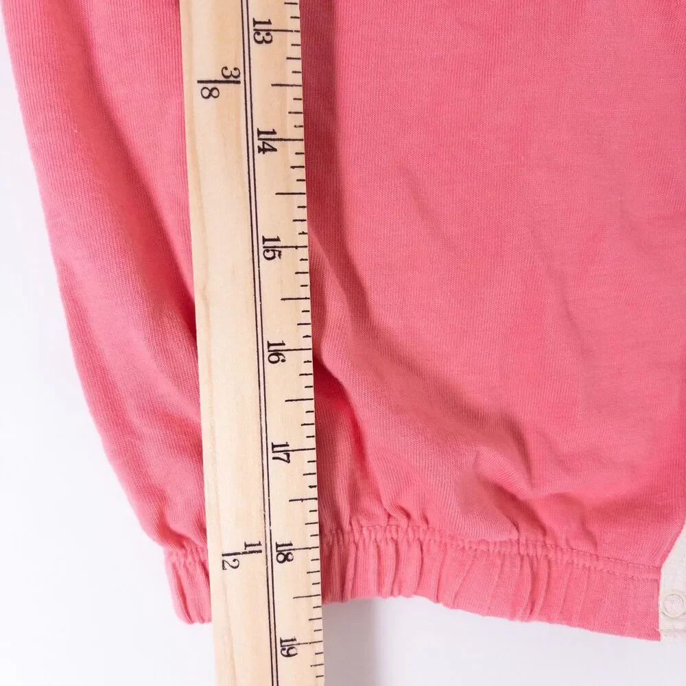 Babysoy Cotton Long Sleeve‎ Newborn Gown Pink Baby 0-3 months